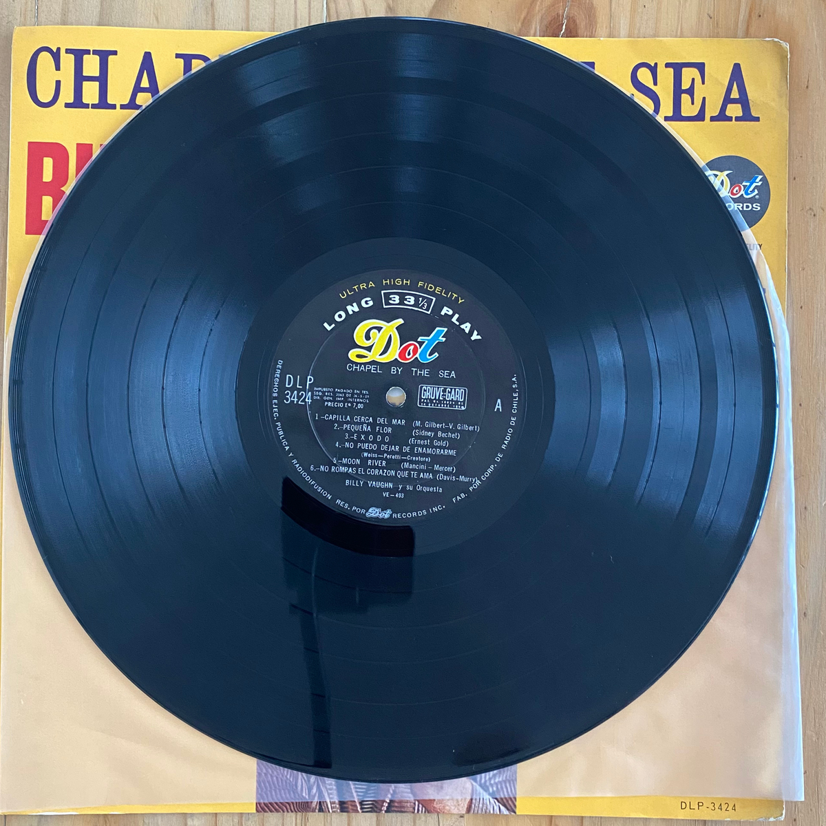 Billy Vaughn And His Orchestra<br> Chapel By The Sea<br> Dot Records – DLP 3424