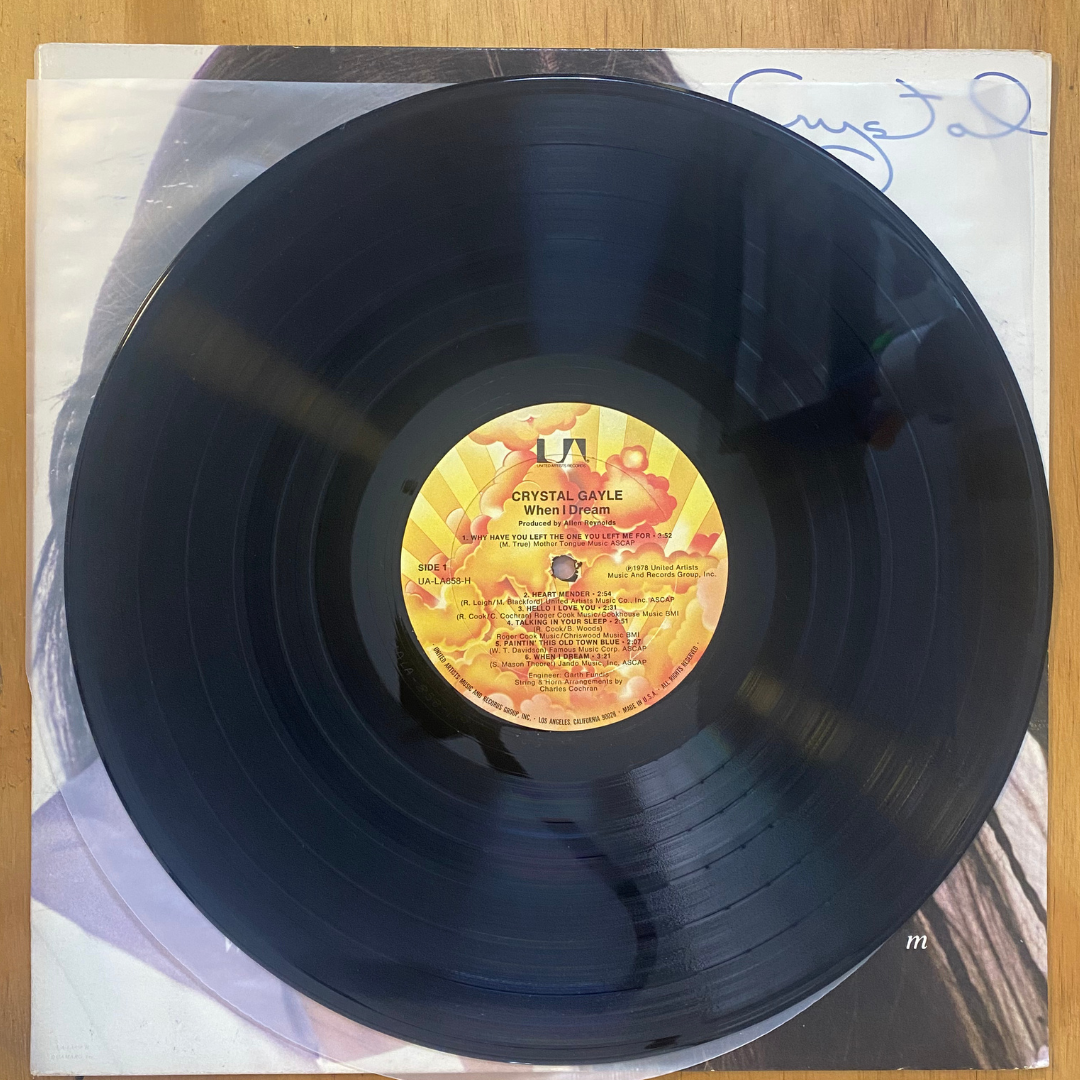 Crystal Gayle<br> When I Dream 1978 <br> United Artists Records – UA-LA858-H