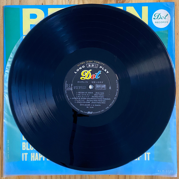 Billy Vaughn And His Orchestra <br> Berlin Melody 1961 <br> Dot Records – DLP 25396