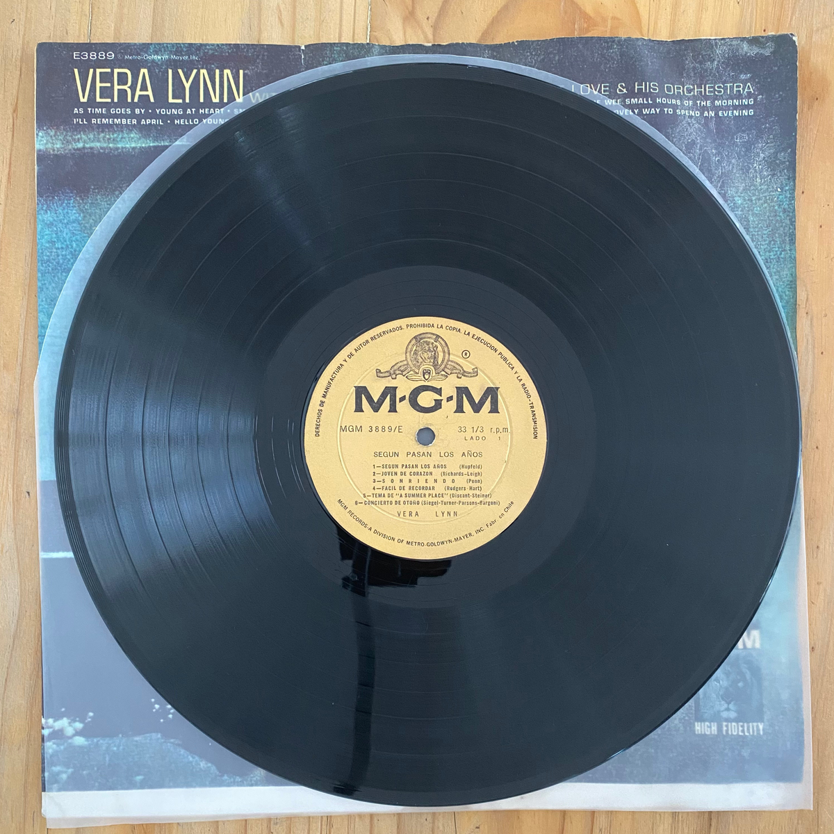 Vera Lynn<br>Según Pasan Los Años<br>MGM Records – 3889