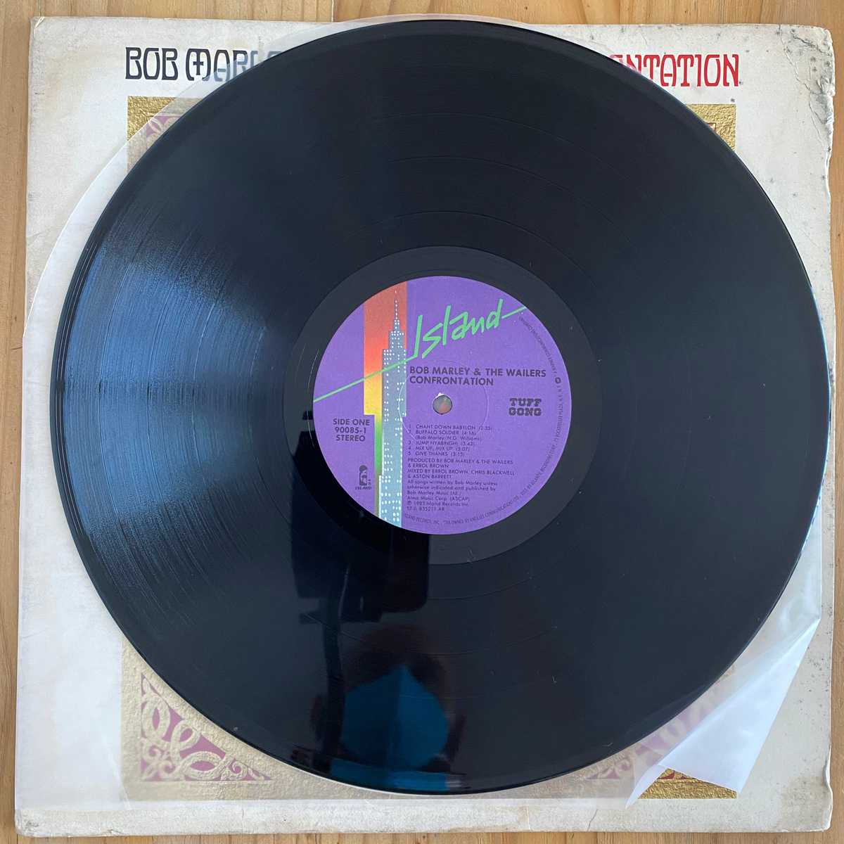 Bob Marley & The Wailers<br>Confrontation 1983 <br>Island Records – 90085-1