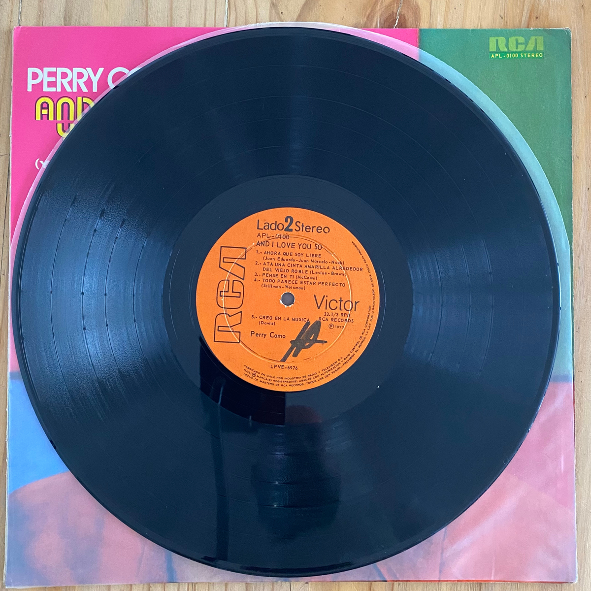 Perry Como<br> And I Love You So 1973 <br> RCA Victor – LPVE-6975
