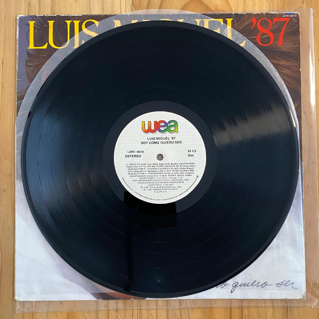 Luis Miguel<br> Soy Como Quiero Ser 1987<br> WEA – LDWI-6610