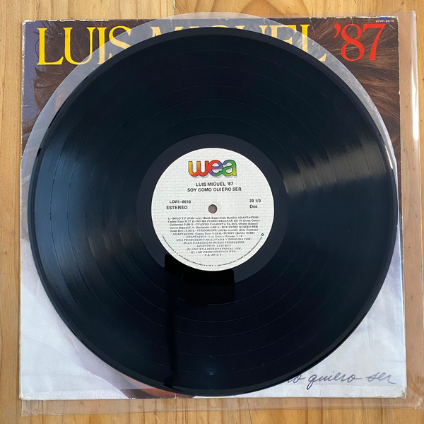 Luis Miguel<br> Soy Como Quiero Ser 1987<br> WEA – LDWI-6610