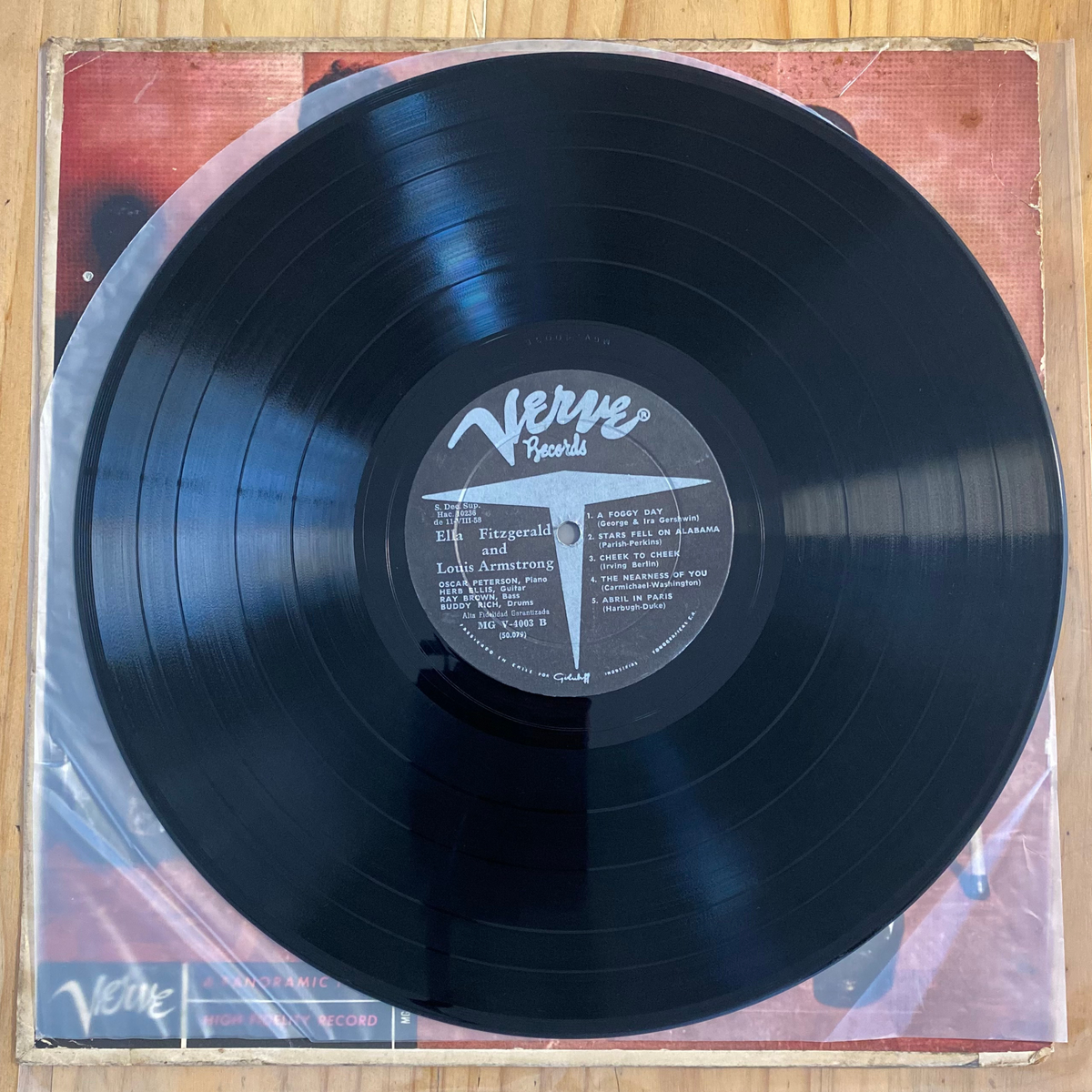 Ella Fitzgerald And Louis Armstrong<br> Ella And Louis<br> Verve Records – MG V-4003