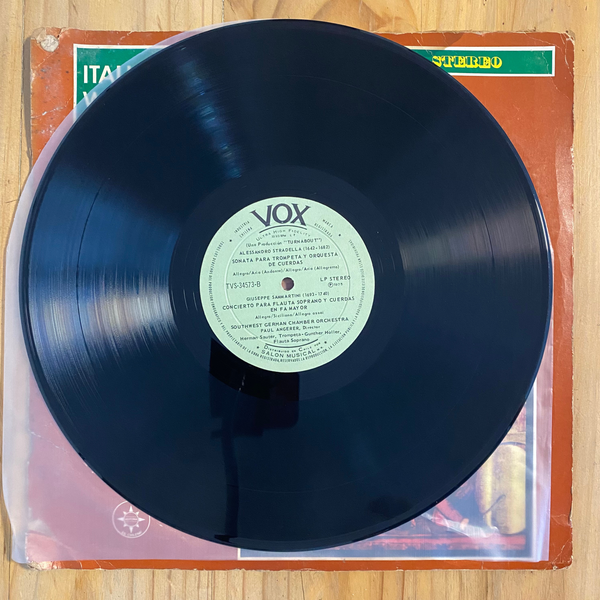 A. Marcello / A. Scarlatti / Stradella / Sammartini<br>Italian Baroque Wind Concerti 1979<br>Vox– TVS 34573