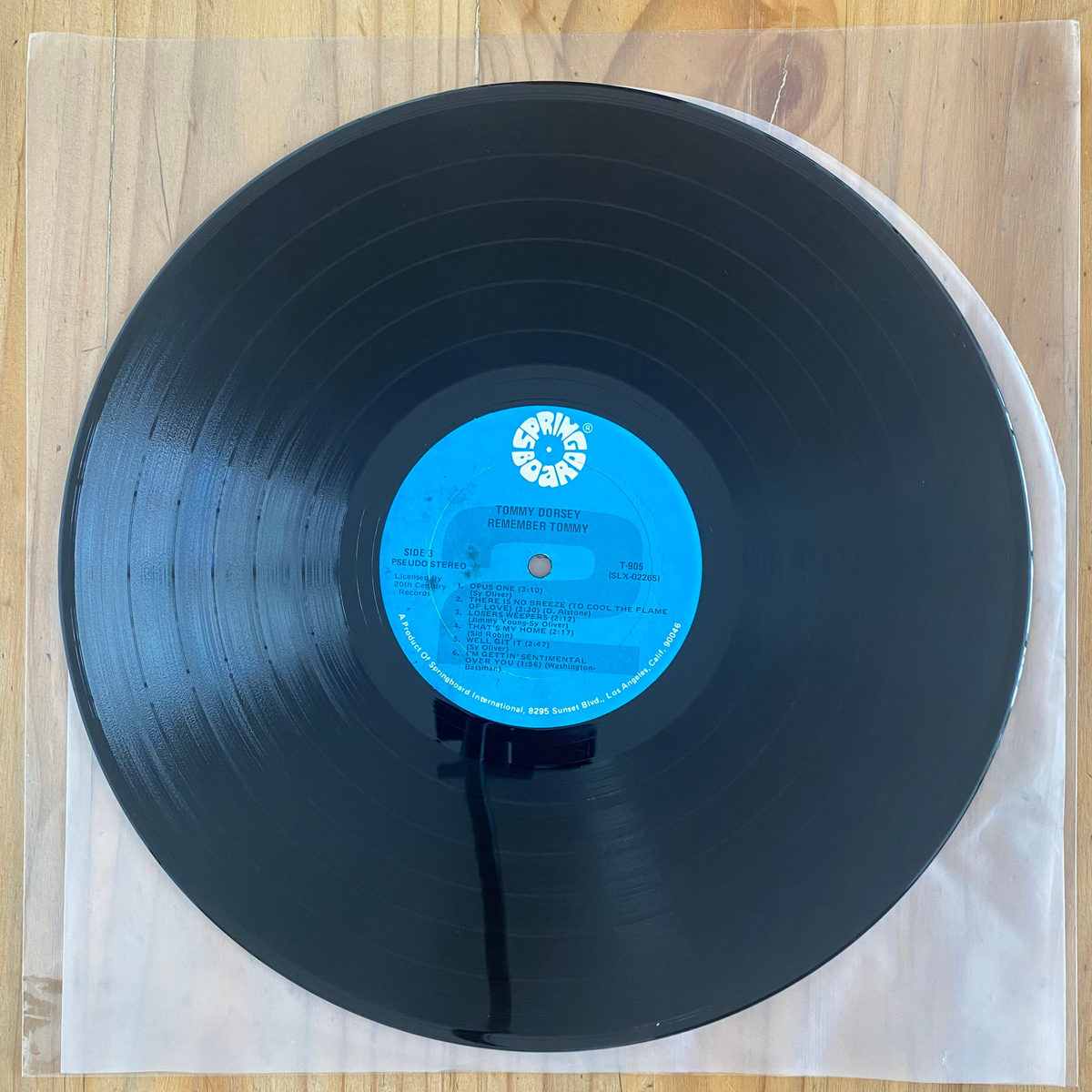 Tommy Dorsey<br>Remember Tommy 1973<br>Springboard – T-905