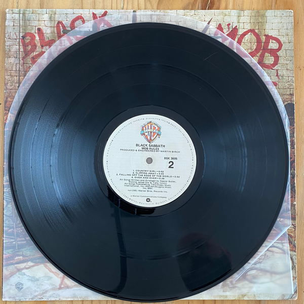 Black Sabbath<br> Mob Rules 1981<br> Warner Bros. Records – BSK 3605