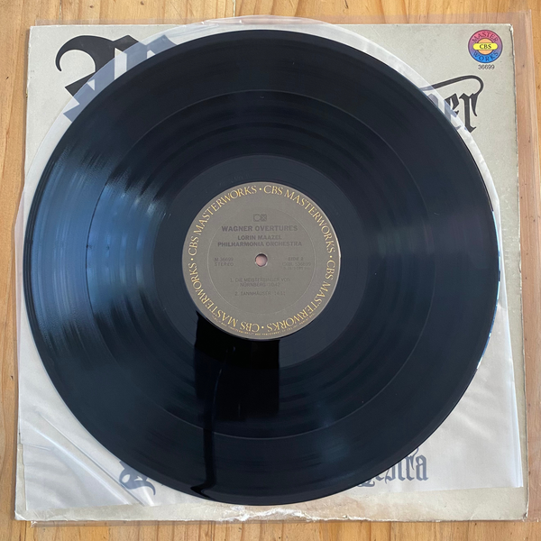 Lorin Maazel / Philharmonia Orchestra<br> Wagner: Overtures 1981<br> CBS Masterworks – 36699