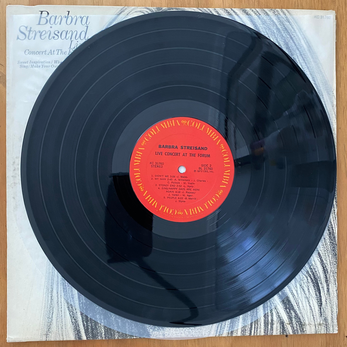 Barbra Streisand<br>Live Concert At The Forum<br>Columbia – KC 31760