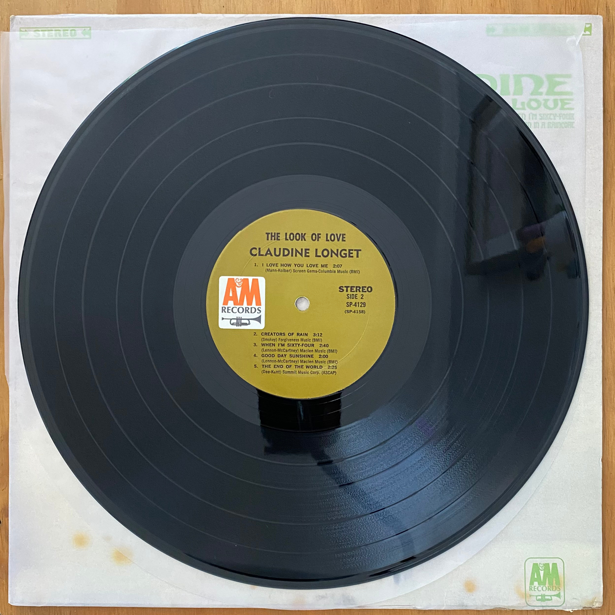 Claudine Longet<br>The Look Of Love 1967<br>A&M Records – SP 4129