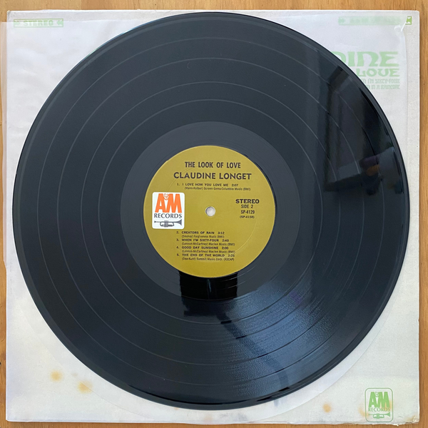 Claudine Longet<br>The Look Of Love 1967<br>A&M Records – SP 4129