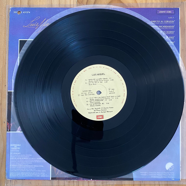 Luis Miguel<br> Directo Al Corazon 1982<br> EMI – SLEMN-1080