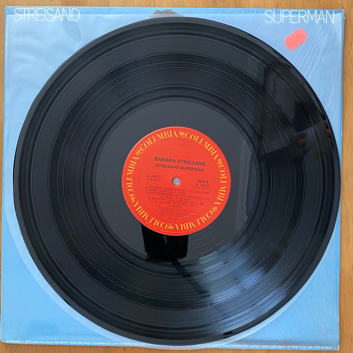 Barbra Streisand<br>Streisand Superman 1977 <br>Columbia – JC 34830