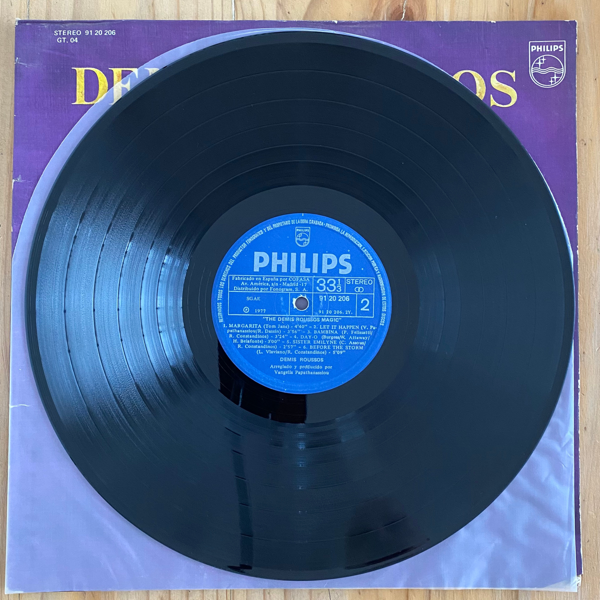 Demis Roussos<br> The Demis Roussos Magic 1977 <br> Philips – 9120 206