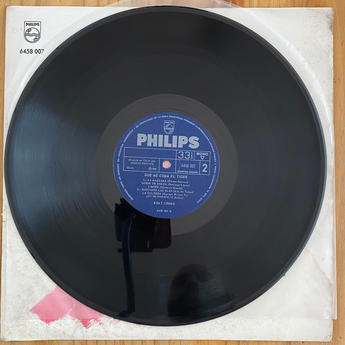 Beat Combo<br> Que Me Coma El Tigre 1970 <br> Philips – 6458 007