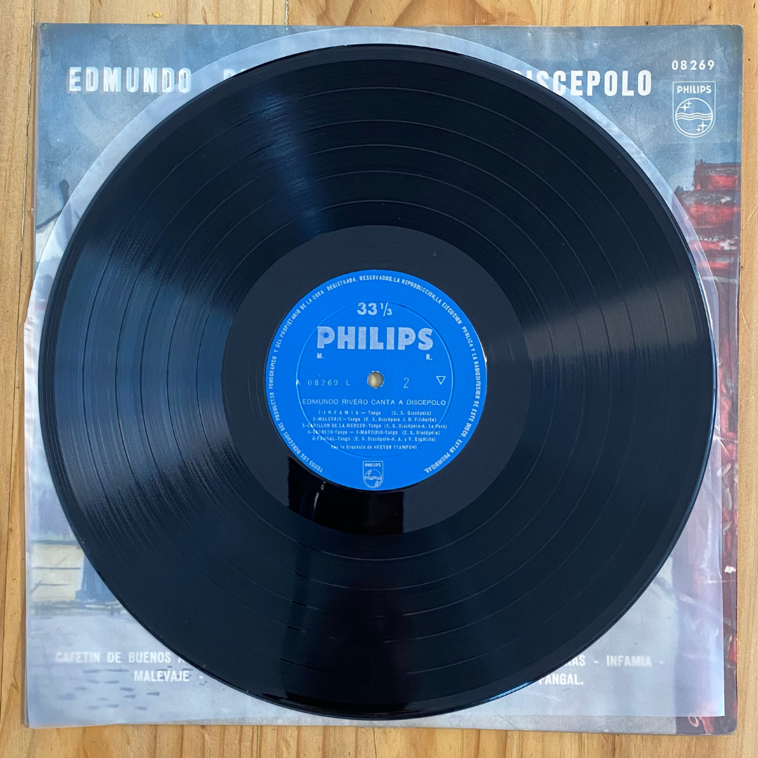 Edmundo Rivero <br> Edmundo Rivero Canta A Discépolo 1959  <br> Philips – P-08269-L