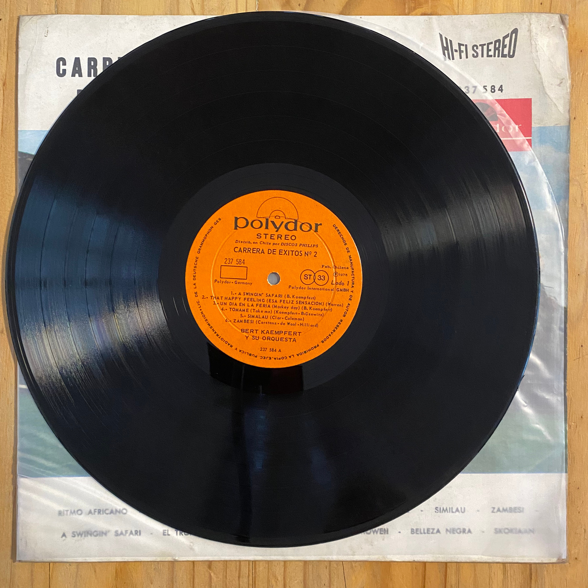 Bert Kaempfert Y Su Orquesta<br>Carrera De Exitos N.° 2 1976 <br>Polydor – LPHM-46384