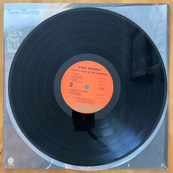 Anne Murray<br>Talk It Over In The Morning 1972 <br>Capitol Records – ST 821