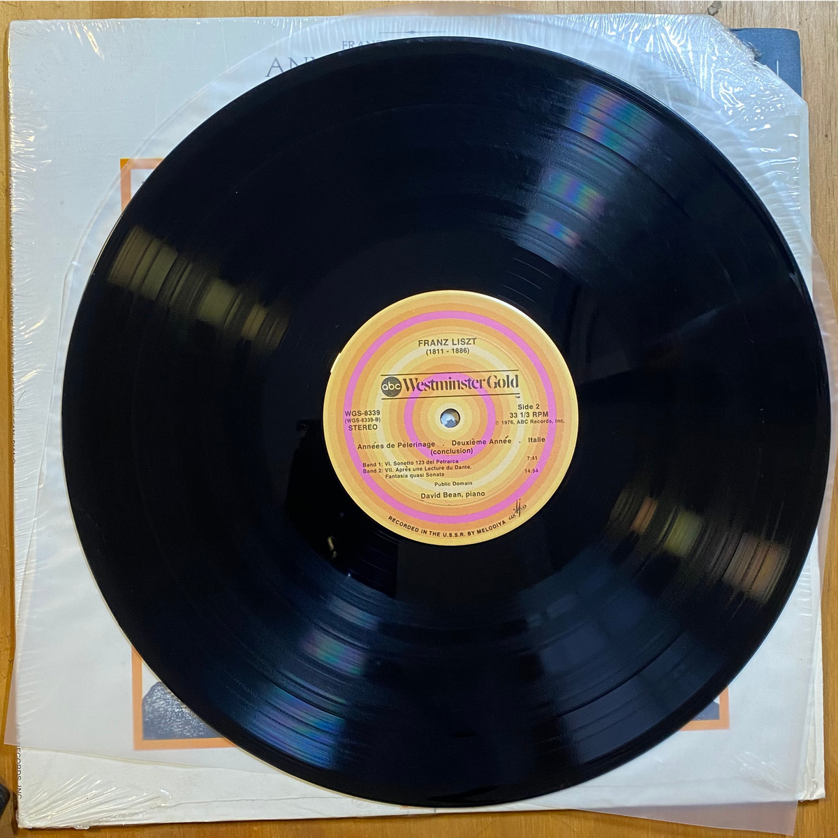 Franz Liszt<br>Années De Pèlerinage – Deuxième Année: Italie 1976<br>ABC Westminster Gold – WGS-8339