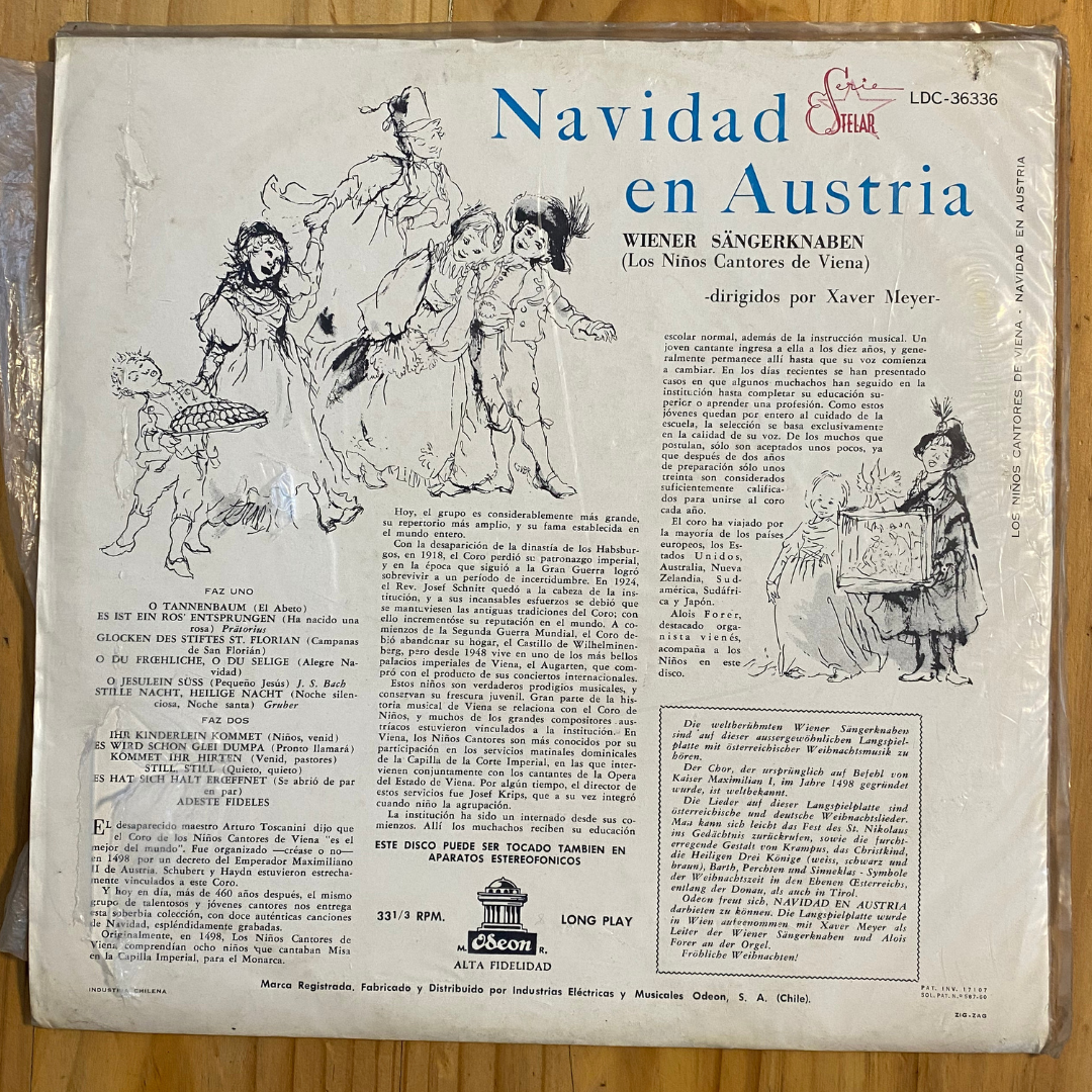 Los Niños Cantores De Viena <br> Navidad <br> Odeon – LDC 36336