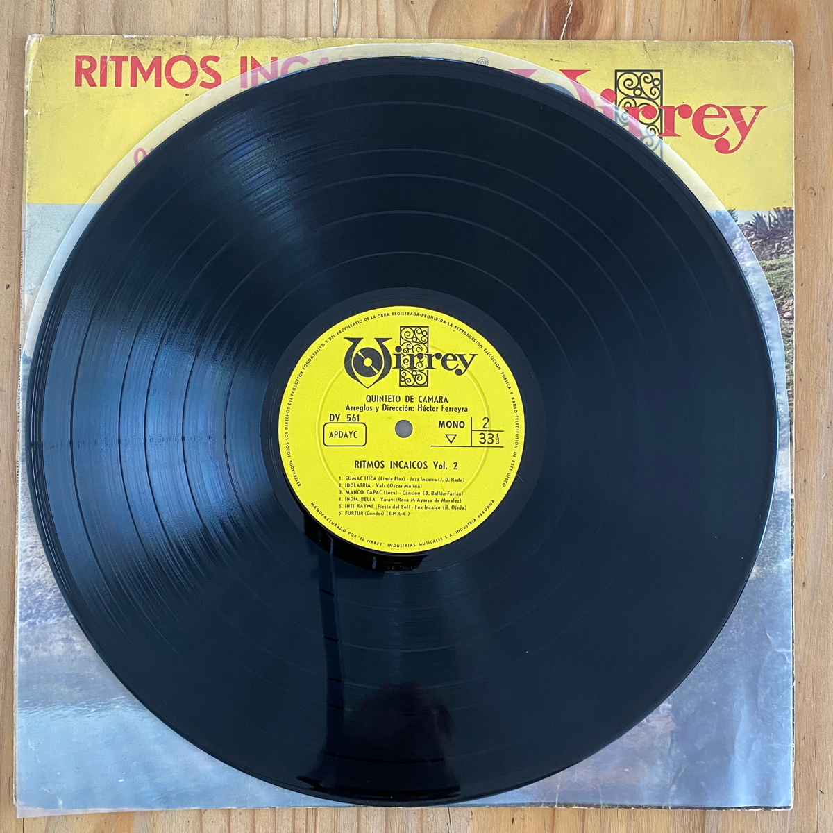 Héctor Ferreyra<br> Ritmos Incaicos Vol. 2<br> Virrey – DV 561