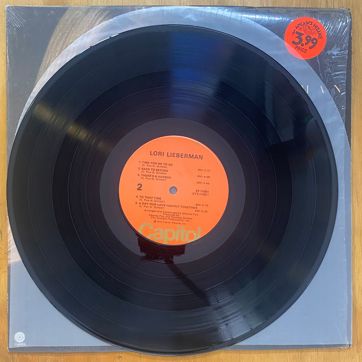 Lori Lieberman<br> Lori Lieberman 1972 <br> Capitol Records – ST-11081