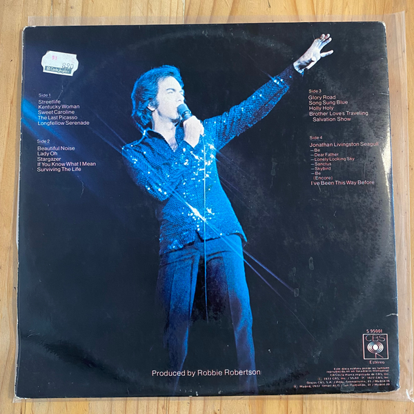 Neil Diamond<br> Love At The Greek - Recorded Live At The Greek Theatre 1977<br> CBS – S 95001