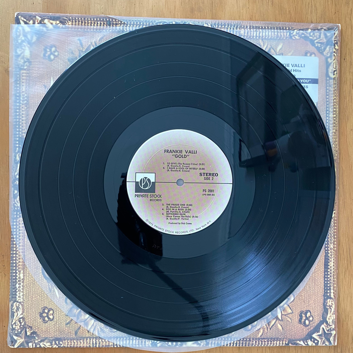 Frankie Valli<br>Gold 1975 <br>Private Stock – PS 2001