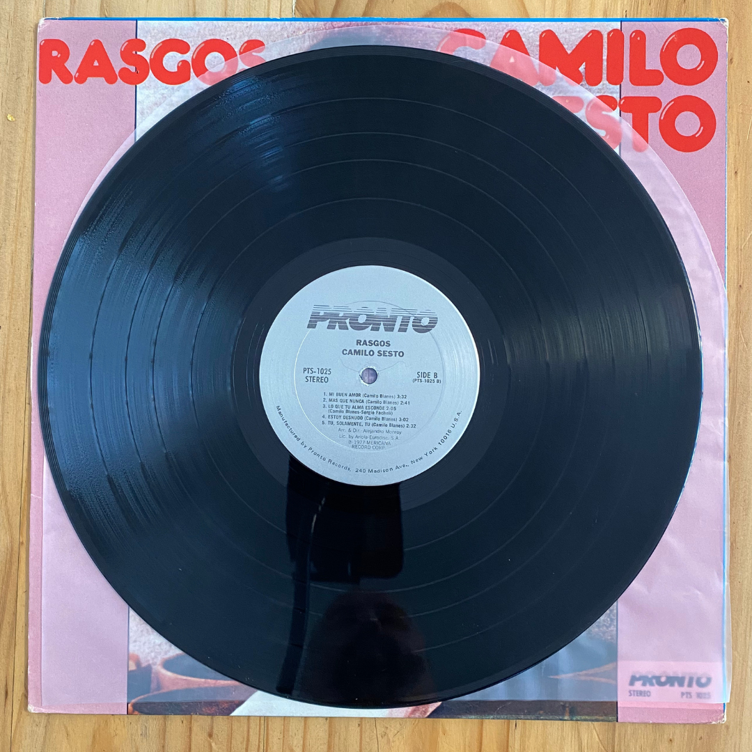 Camilo Sesto <br> Rasgos 1977 <br> Pronto  – PTS 1025