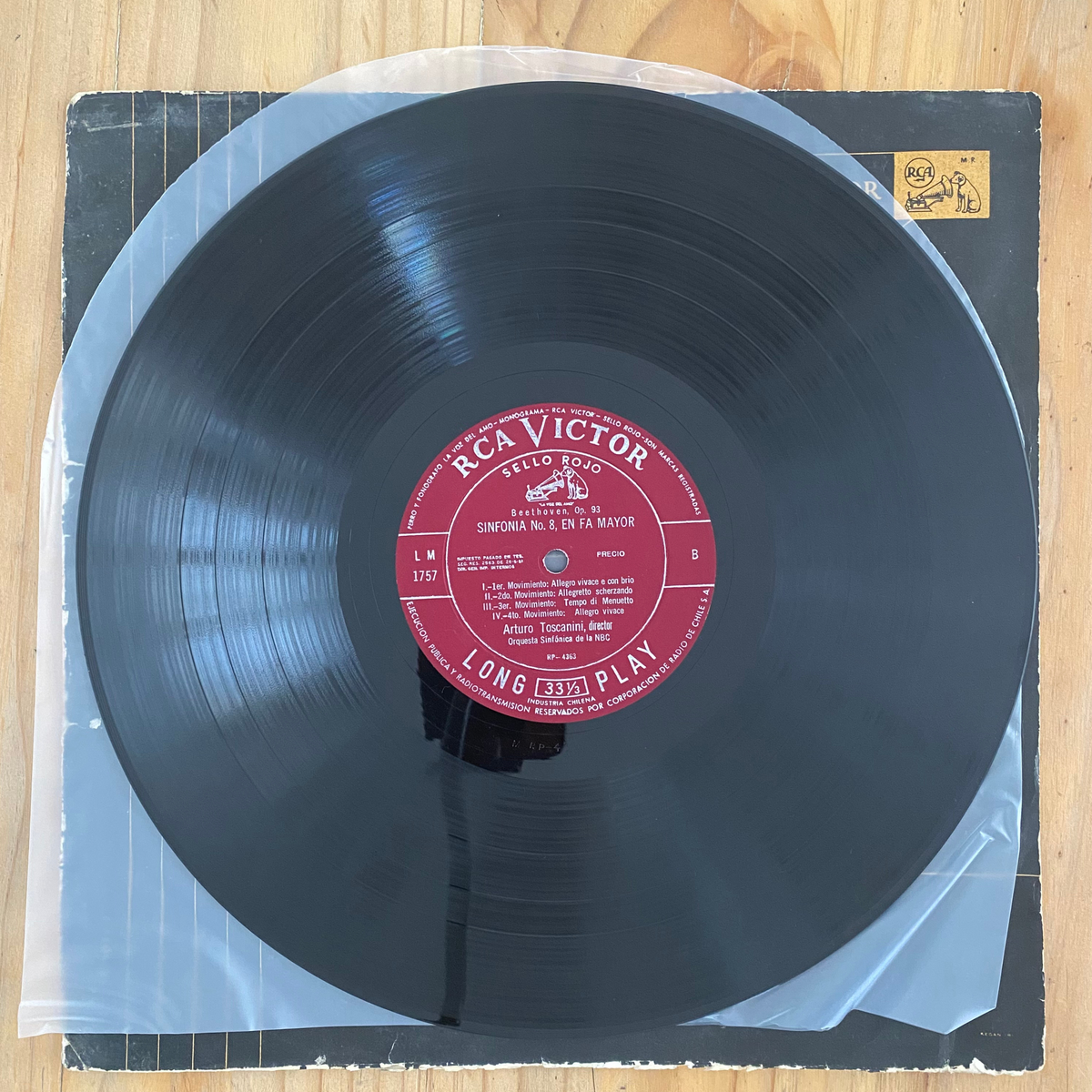 Beethoven – Toscanini And The NBC Symphony Orchestra<br>Symphonies Nos. 5 & 8<br>RCA Victor Red Seal – LM 1757