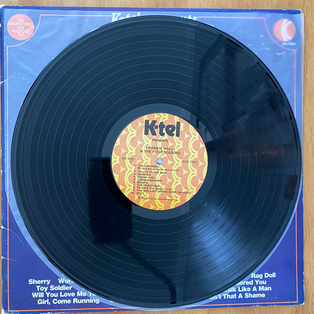 Frankie Valli & The Four Seasons<br>The Greatest Hits Of Frankie Valli & The Four Seasons 1977<br>K-Tel – NU 9350