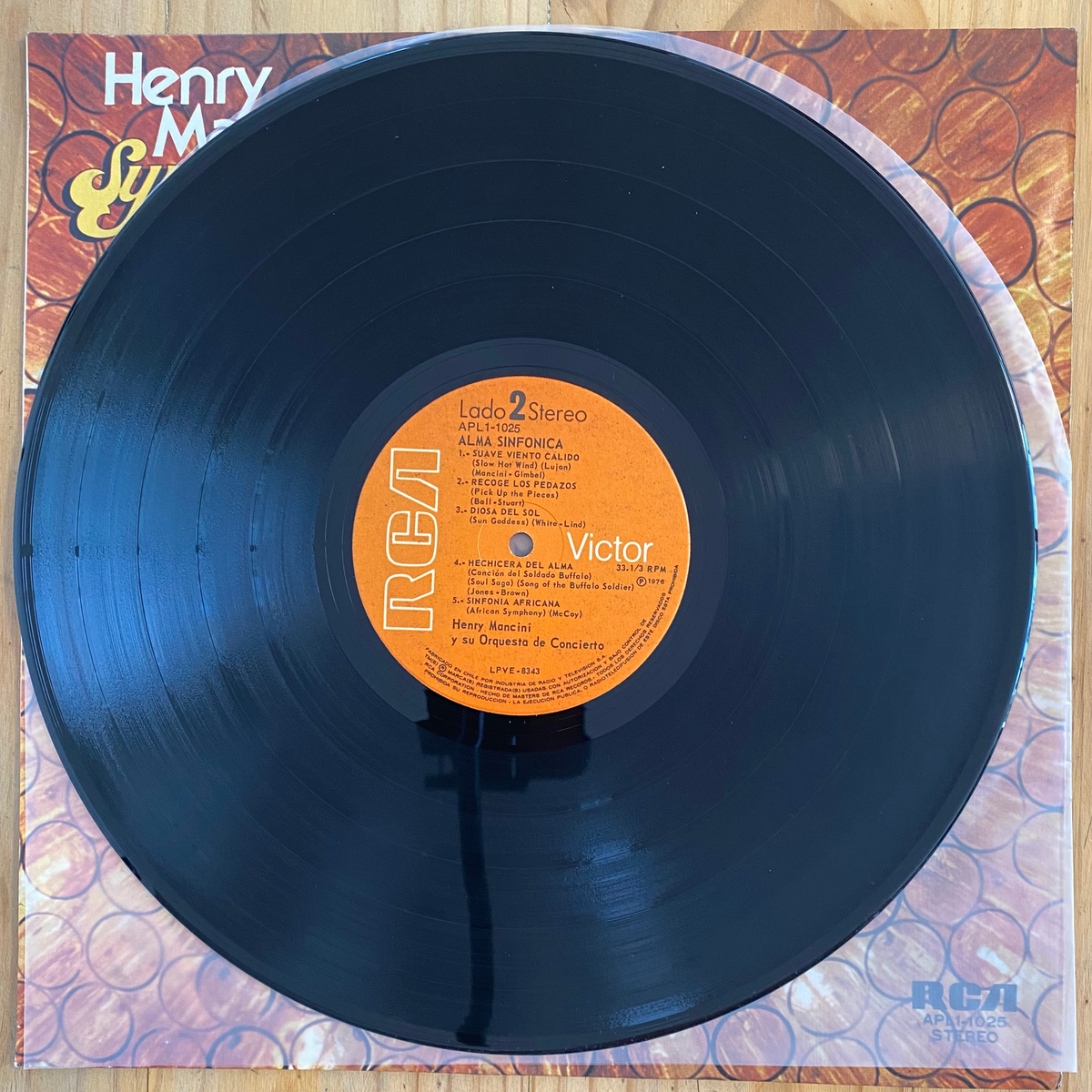 Henry Mancini & His Concert Orchestra<br> Symphonic Soul 1976 <br> RCA Victor – APL1-1025