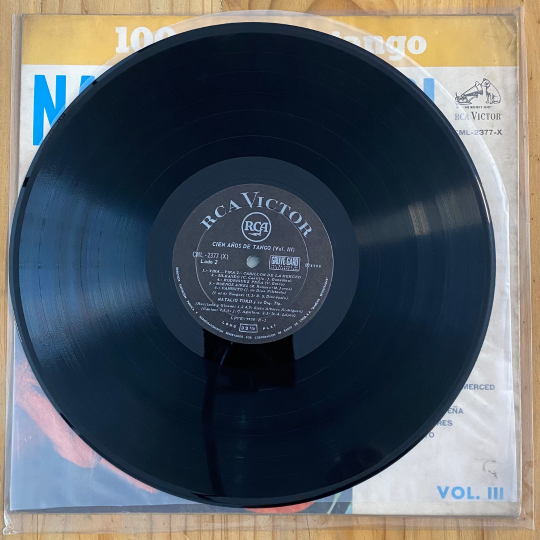 Natalio Tursi Y Su Orquesta Típica<br> 100 años de Tangos Vol III 1966<br> RCA Victor – CML-2377-X