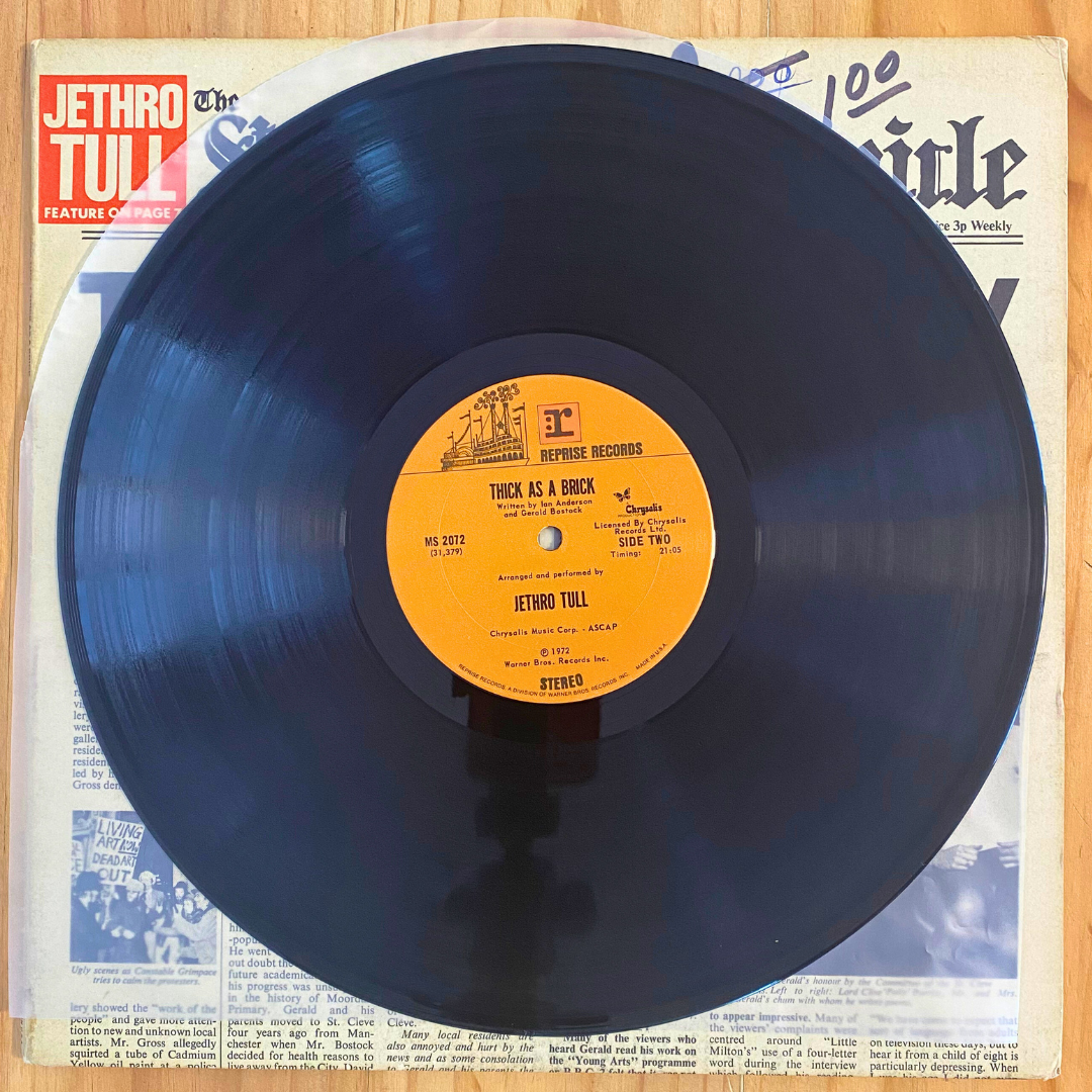 Jethro Tull <br> Thick As A Brick 1972 <br> Reprise Records – MS 2072