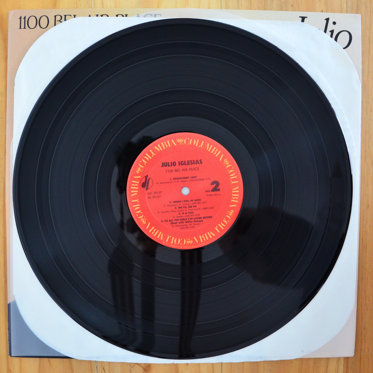 Julio Iglesias <br> 1100 Bel Air Place 1984 <br> Columbia – QC 39157