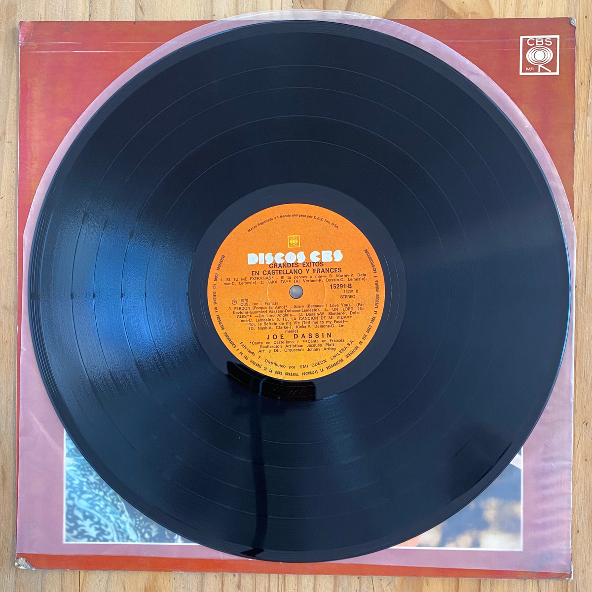 Joe Dassin<br> Grandes Éxitos En Castellano Y Francés<br> CBS – 15291