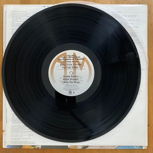 Captain & Tennille<br>Love Will Keep Us Together 1975 <br>A&M Records – SP-4552