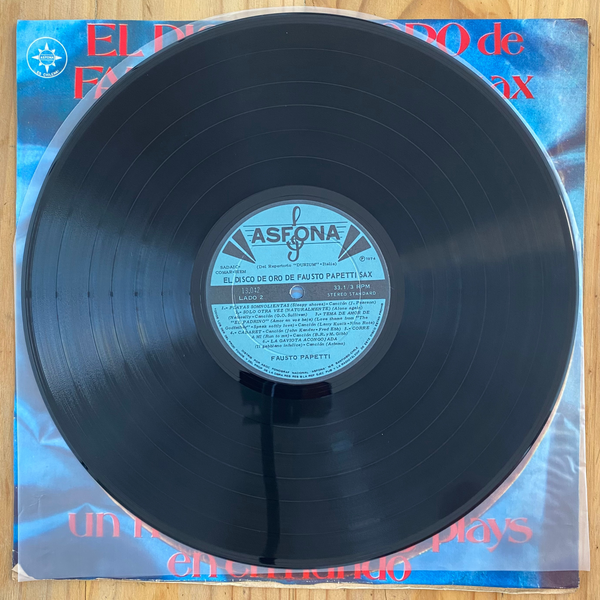 Fausto Papetti<br> El Disco De Oro De Fausto Papetti Sax 1973 <br> Asfona – 13.042