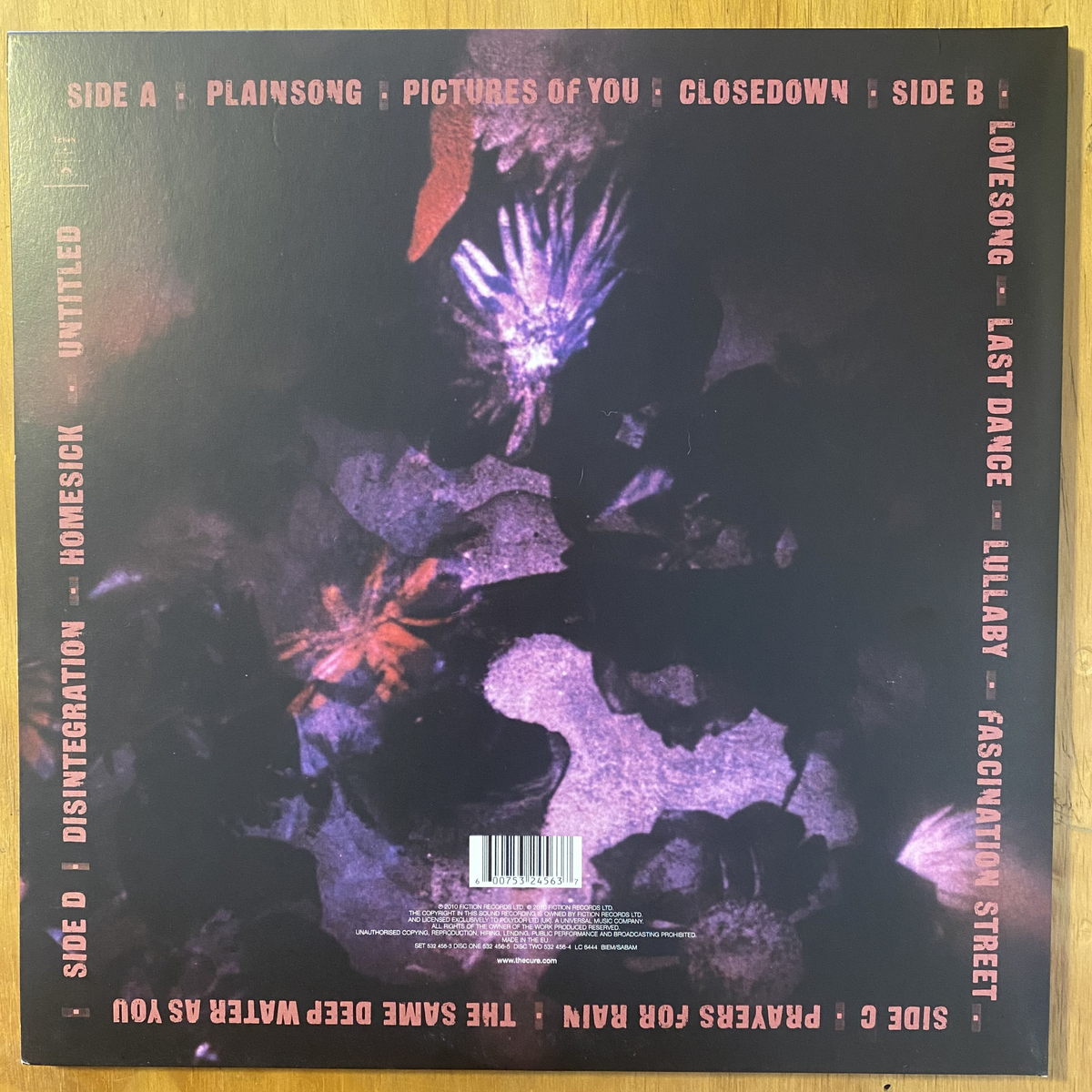 The Cure<br> Disintegration 2016<br> Fiction Records – 532 456-3