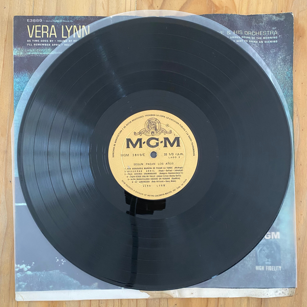 Vera Lynn<br>Según Pasan Los Años<br>MGM Records – 3889
