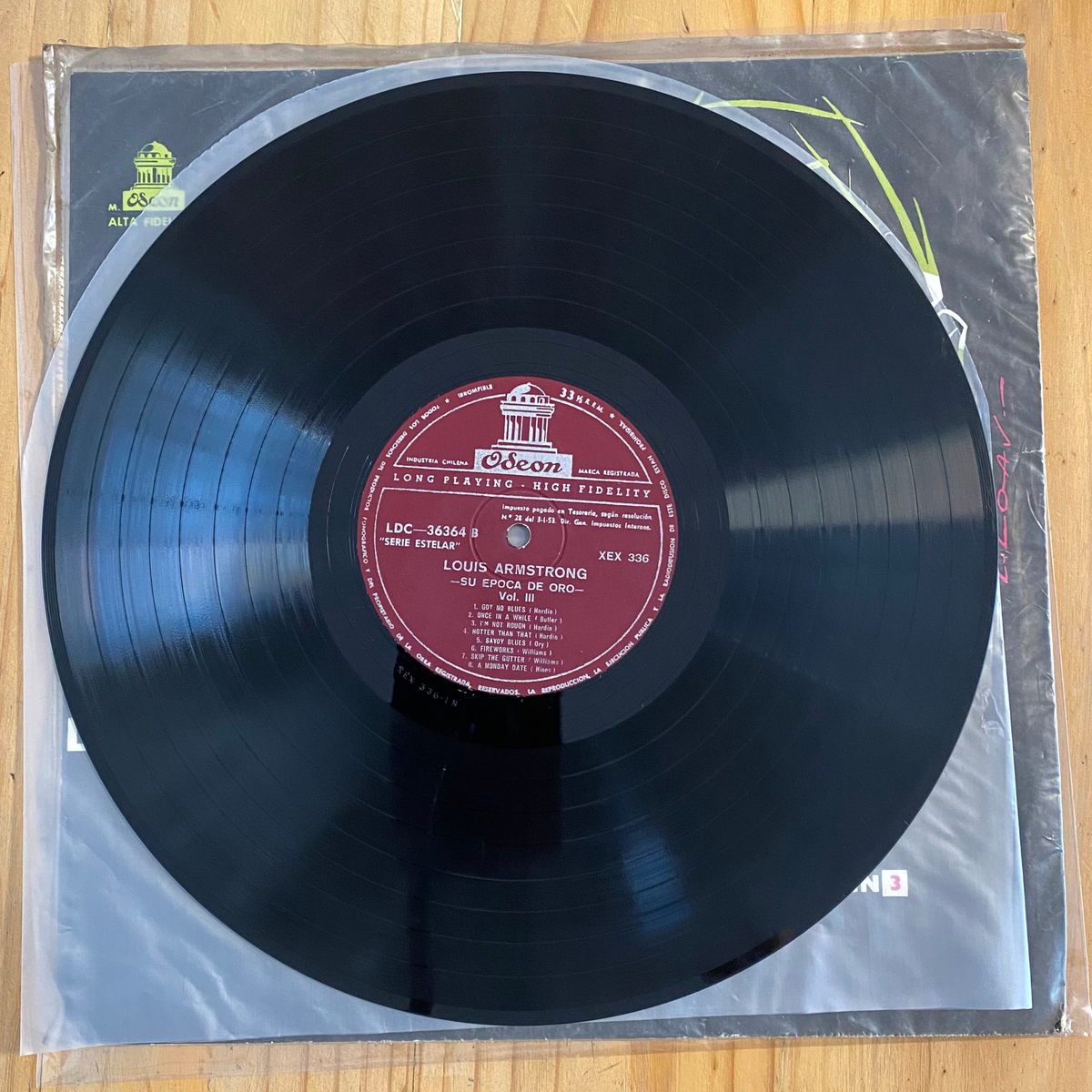 Louis Armstrong<br> Su Época De Oro Vol. III<br> Odeon – LDC-36364
