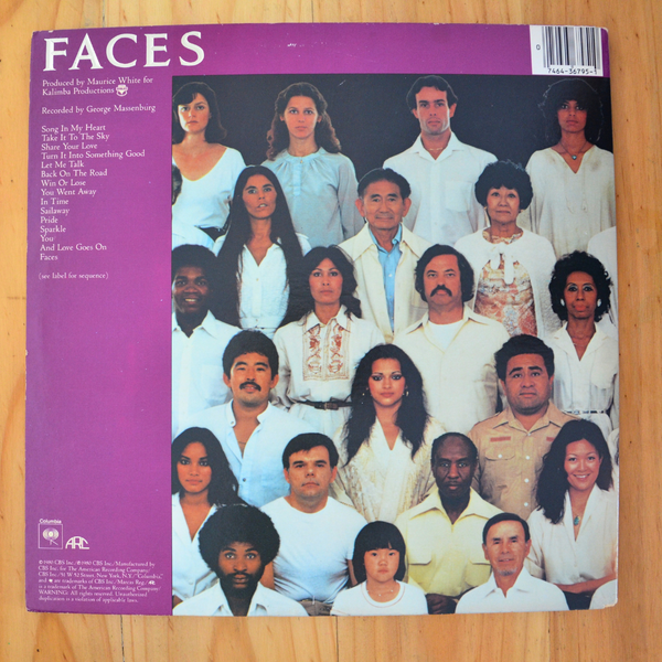 Earth, wind & Fire <br> Faces 1980 <br> ARC  - KC2 36795