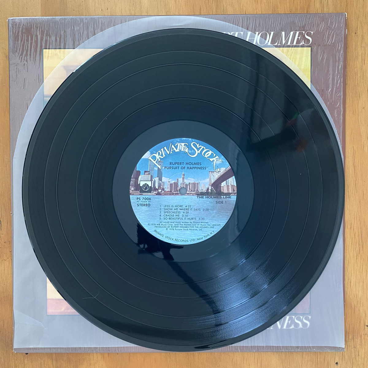 Rupert Holmes<br>Pursuit Of Happiness 1978 <br>Private Stock – PS 7006