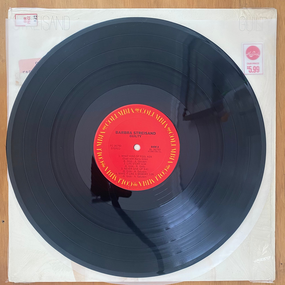 Barbra Streisand<br> Guilty 1980<br> Columbia – FC 36750