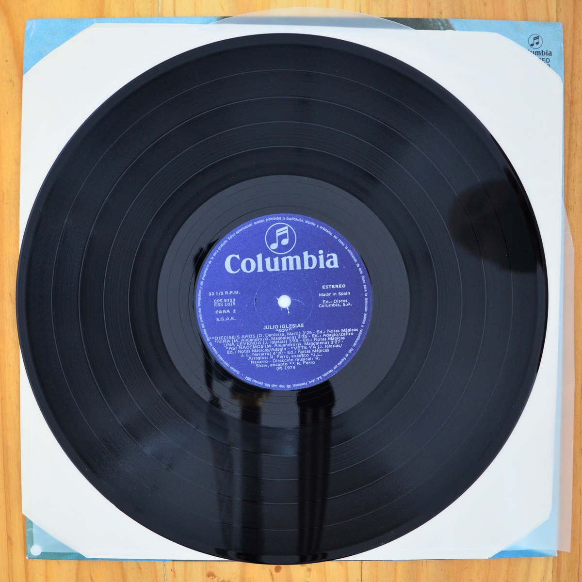 Julio Iglesias <br> Soy 1974 <br> Columbia – CPS 9723