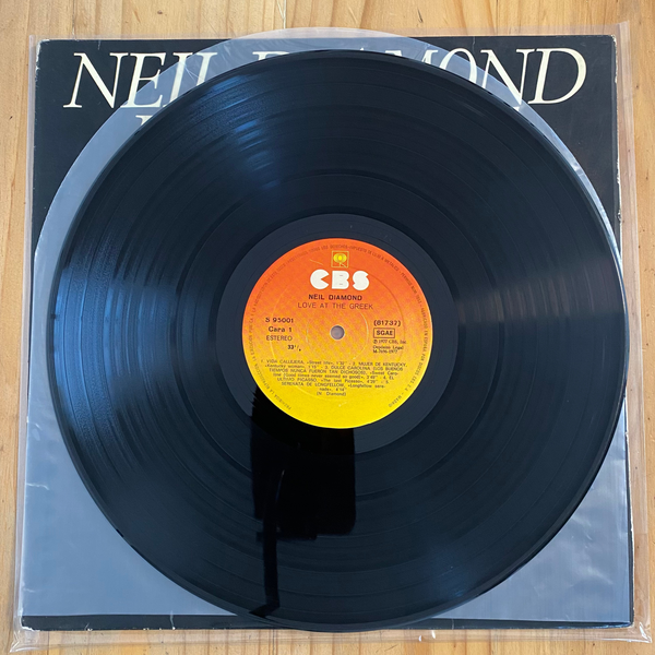 Neil Diamond<br> Love At The Greek - Recorded Live At The Greek Theatre 1977<br> CBS – S 95001