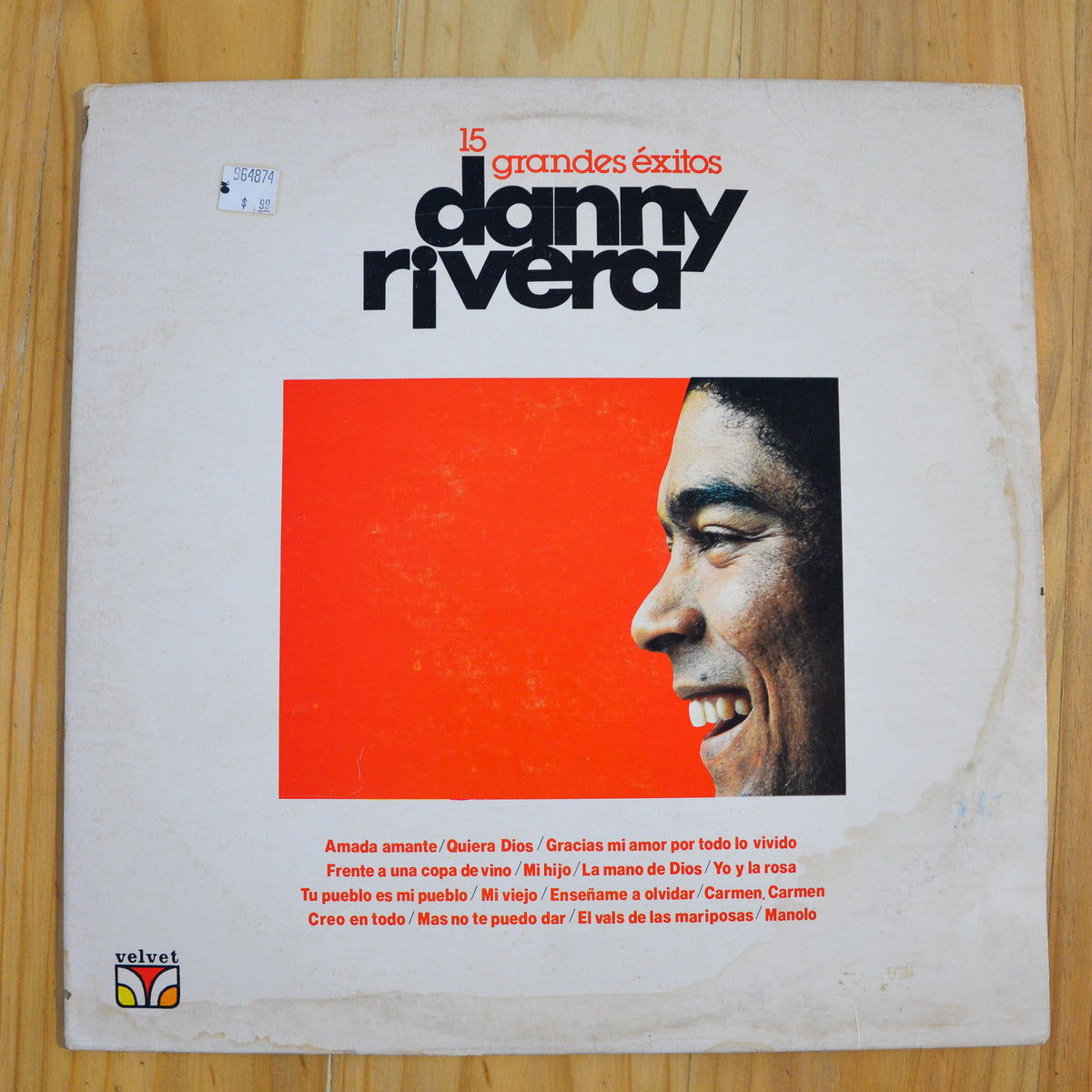 Danny Rivera <br> 15 Grandes Éxitos <br> Velvet  – 6015