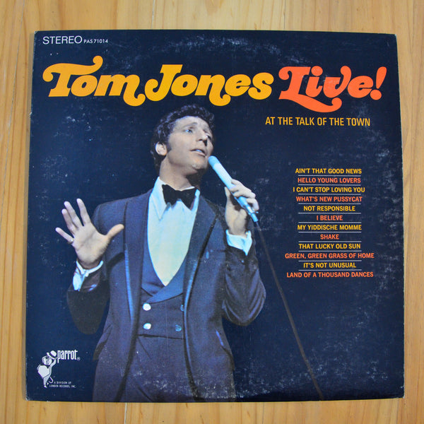 Tom Jones <br> Tom Jones Live! At The Talk Of The Town <br> Parrot - PAS 71014