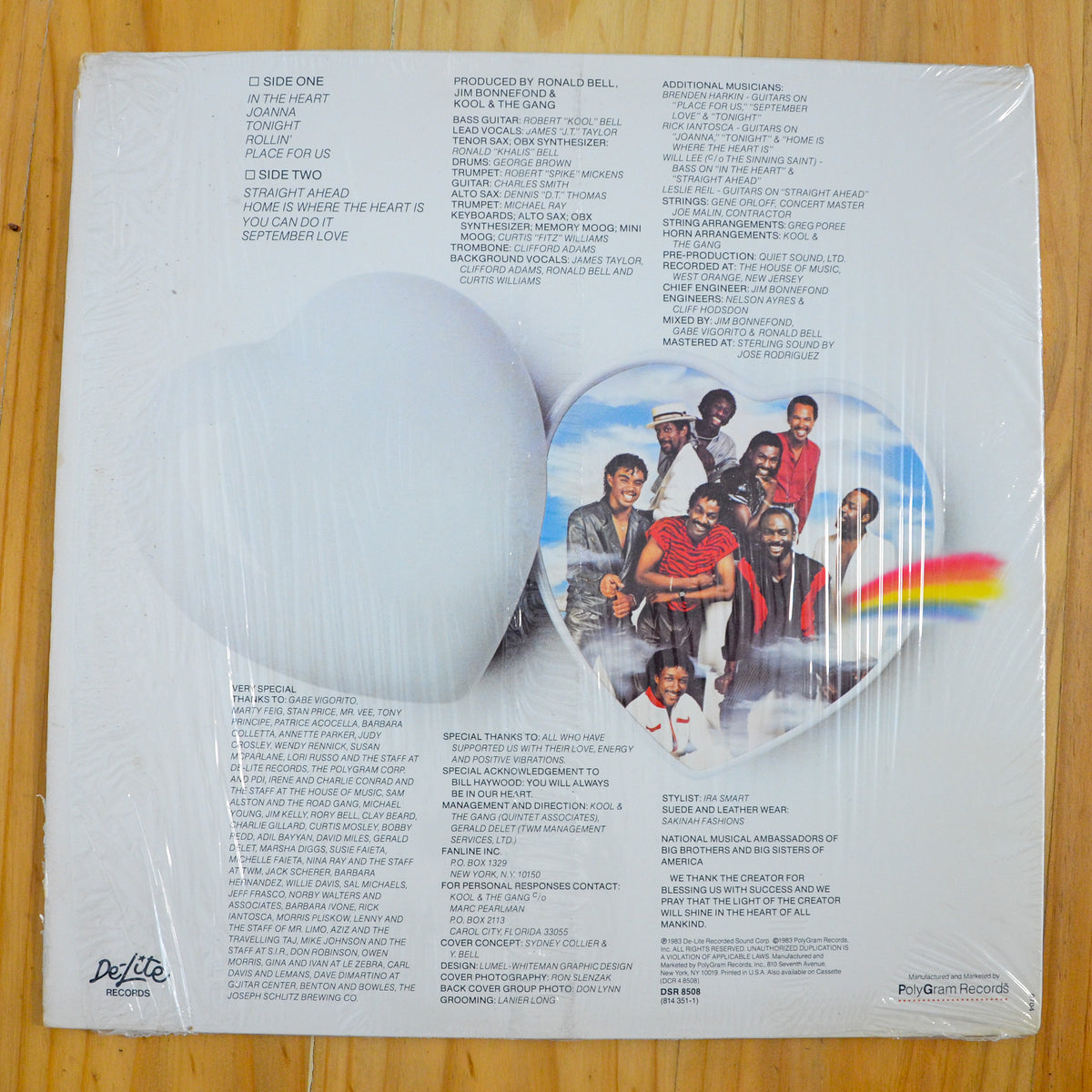 Kool & The Gang <br> In The Heart 1983 <br> De-Lite Records - DSR 8508